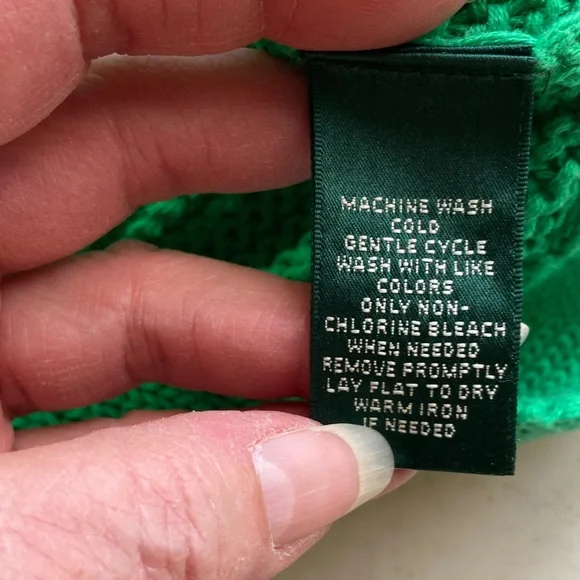 Ralph Lauren Vibrant Green Boatneck Knit Sweater - Picture 3 of 5